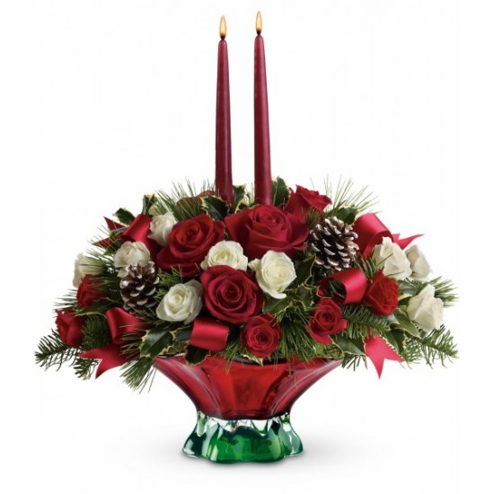 Teleflora's Colors of Christmas Centerpiece